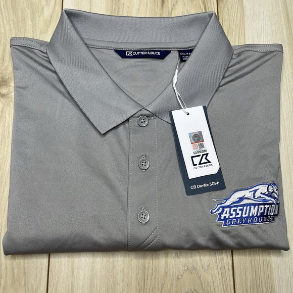 Cutter & Buck Other - Cutter And Buck Polo Stretch Shirt Logo Embroidery Gray Men Size XXL NEW